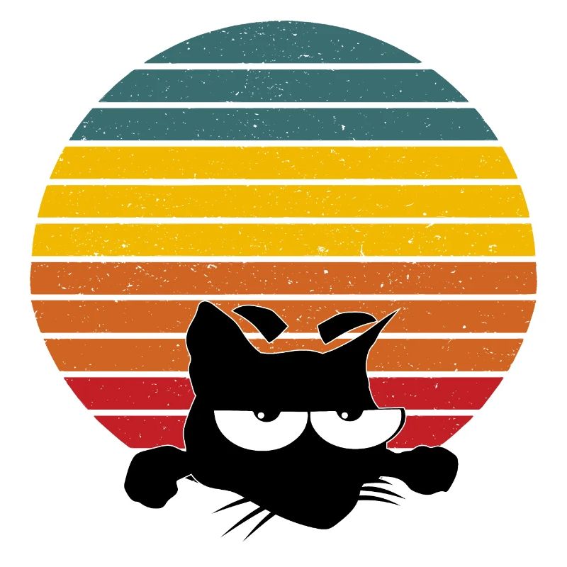 VINTAGE CAT RETRO KATZE