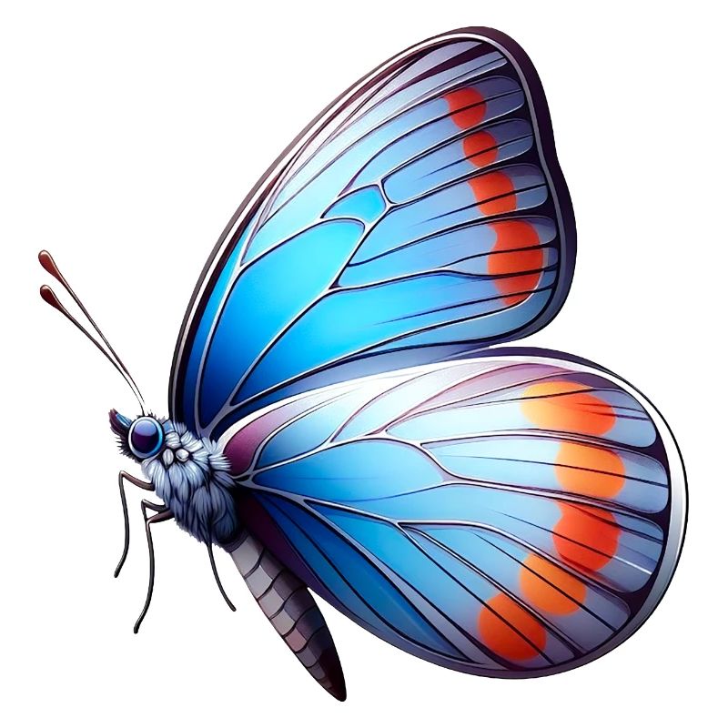 papillon bleu