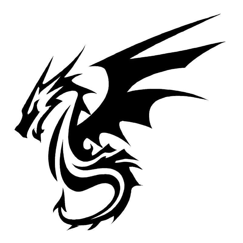 Schwarzer Drache