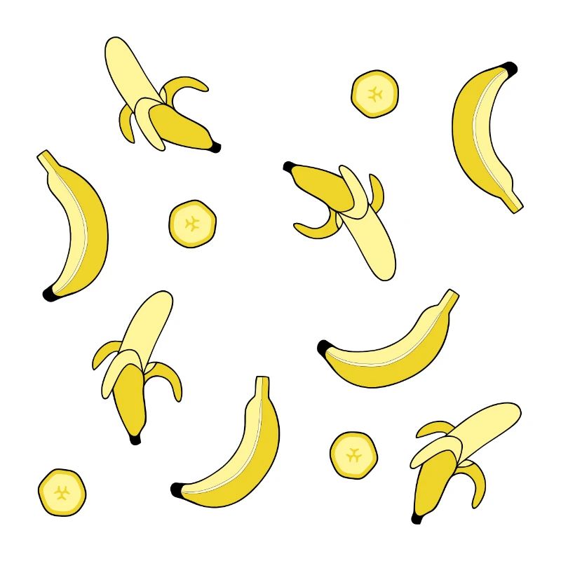 delicious appetizing banana pattern