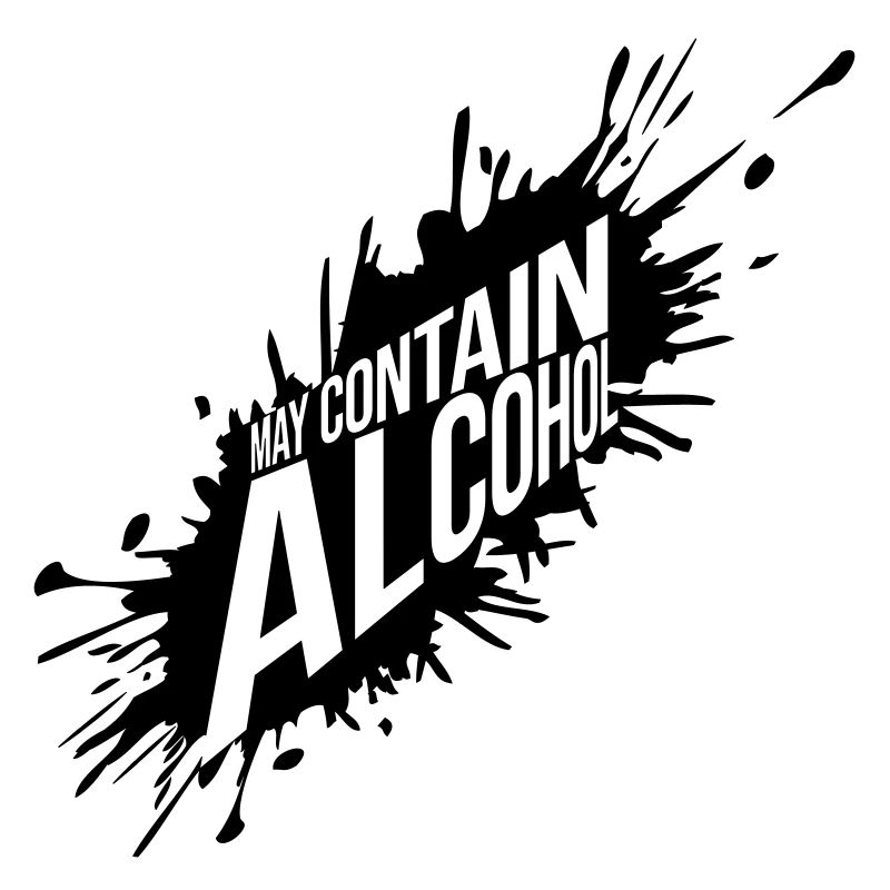 May Contain Alcohol Farbklecks