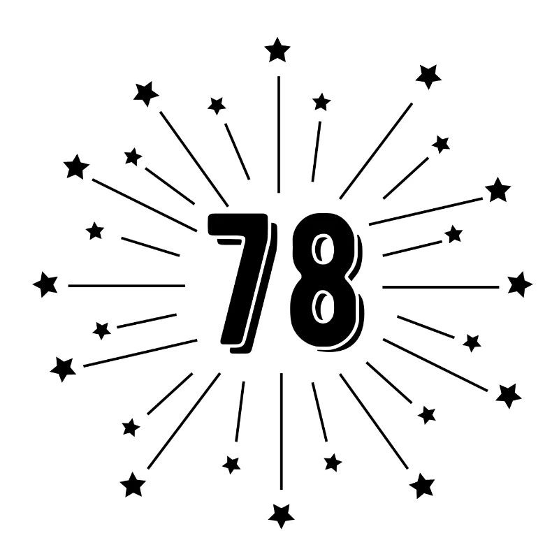 78th Starry Anniversary - Gift 78 years