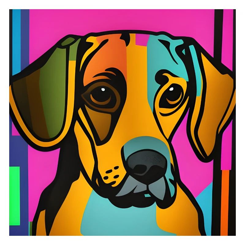 Hund Pop-Art