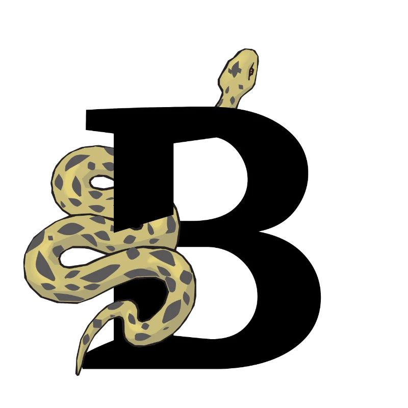 Letter b snake