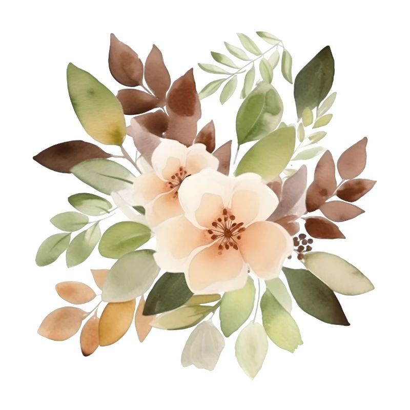 Belles fleurs dans le style boho