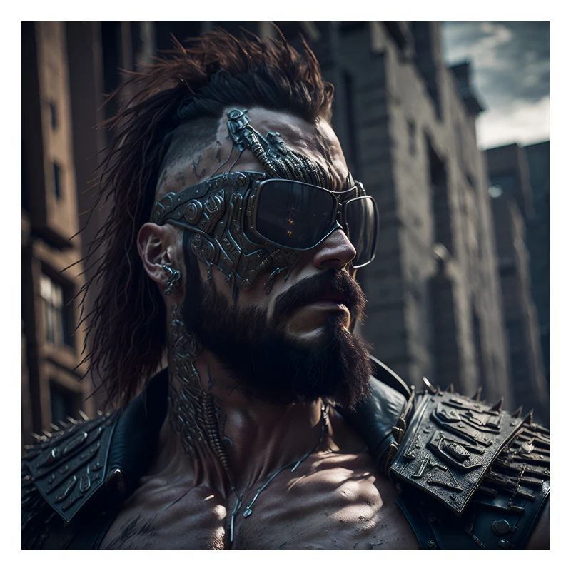Future Cyberpunkt Warrior