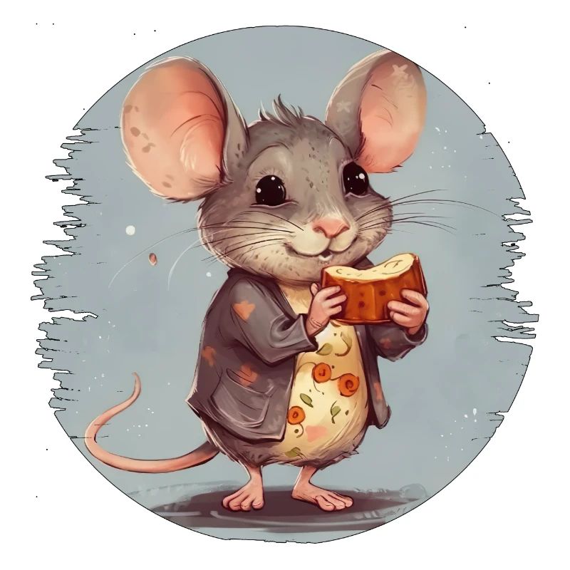 Mouse with chocolate bar