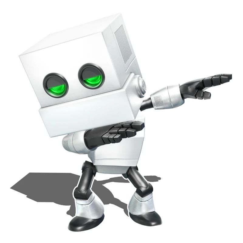 Dabbing Chibi Roboter