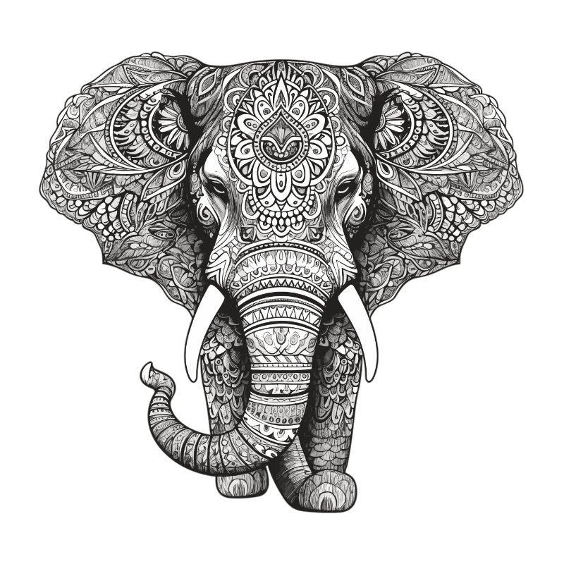 Mandala Elephant