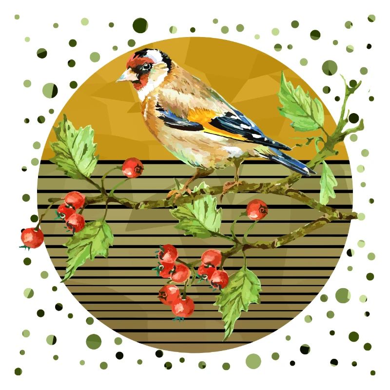 Bunter Vogel