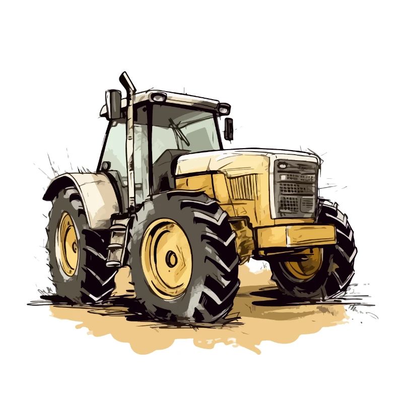 Gelber Traktor Nr. 3