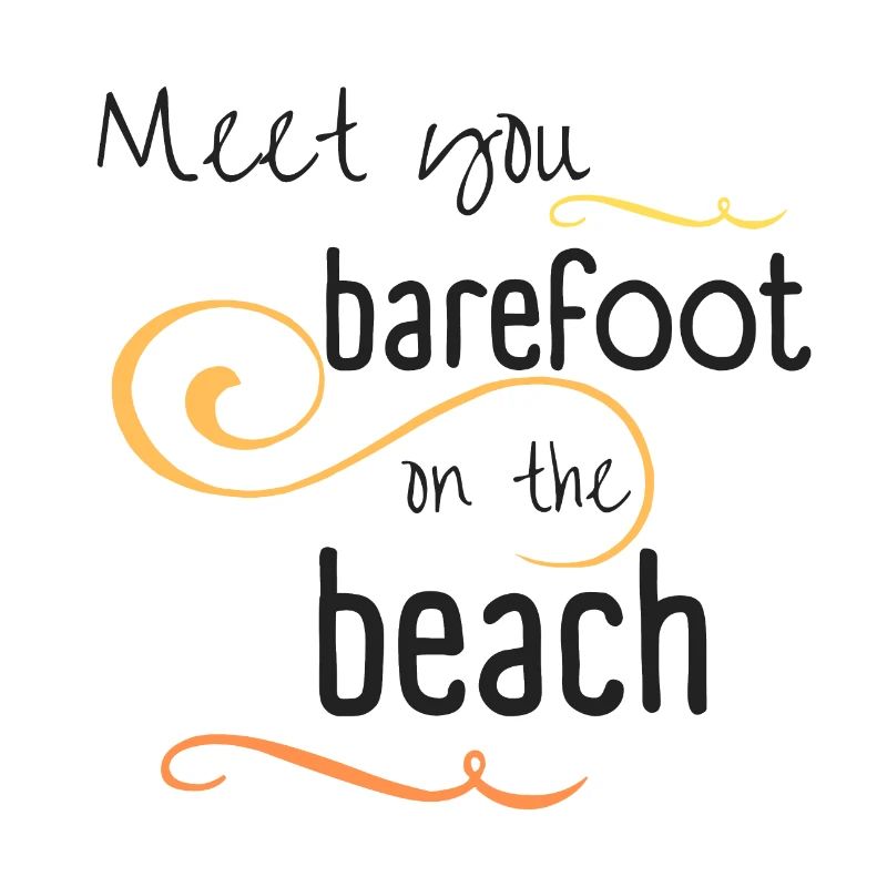 Barefoot on the beach