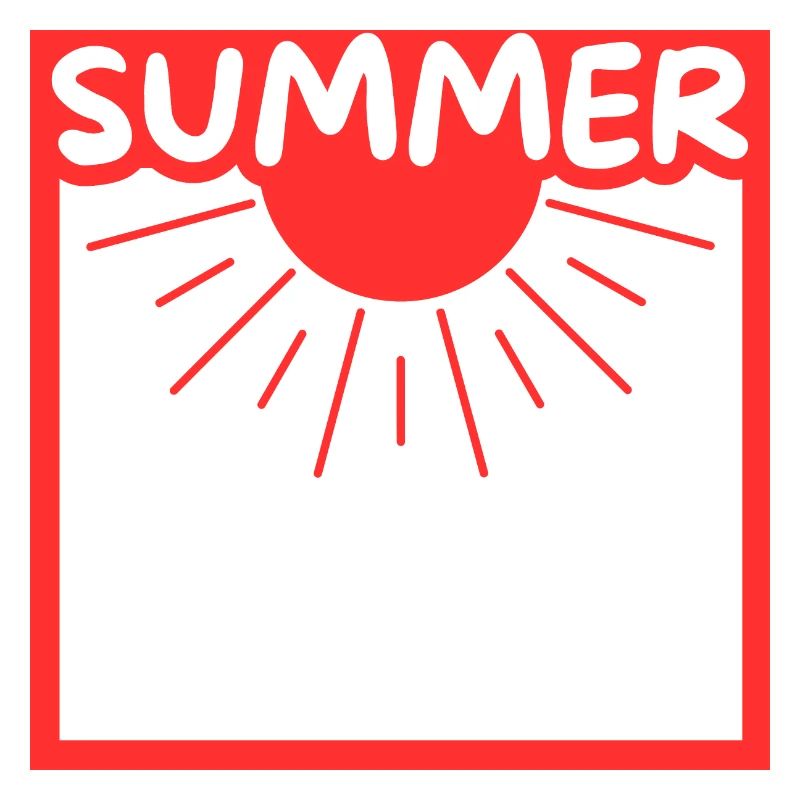 Summer sun in a setting