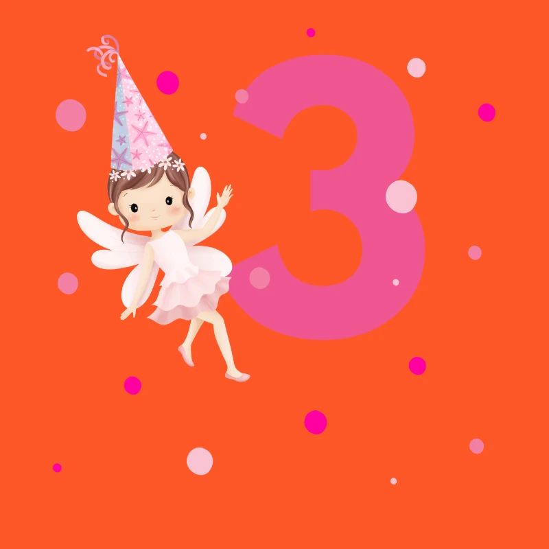 3. Geburtstag rosa Fee