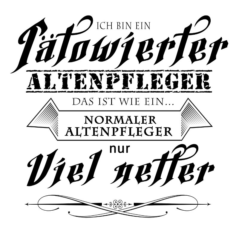 Ich bin ein Tätowierter Altenpfleger