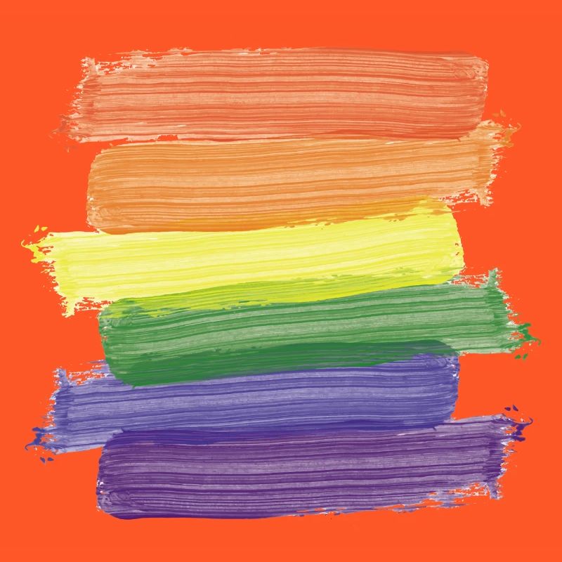 Rainbow Paint Brushes (Strokes)