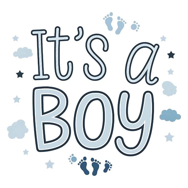 It's a Boy - Design Naissance Mignon