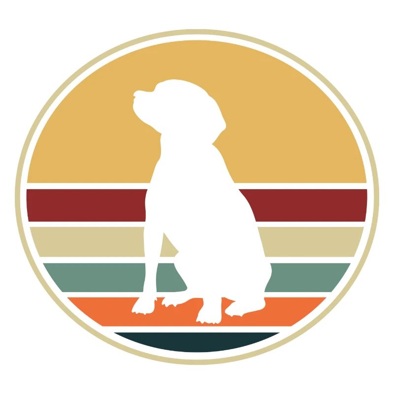 Dackel Retro Hund Hunde