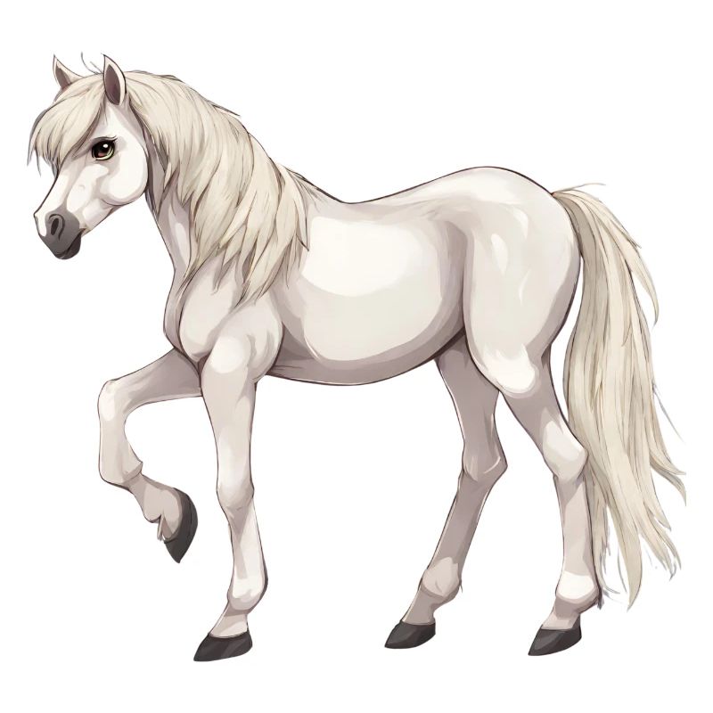 Weißes Pferd