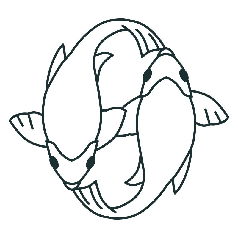 koi FISH ying und yang