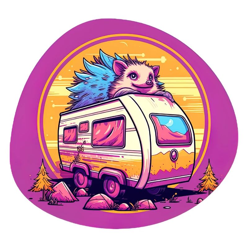 Igel auf Wohnwagencamping