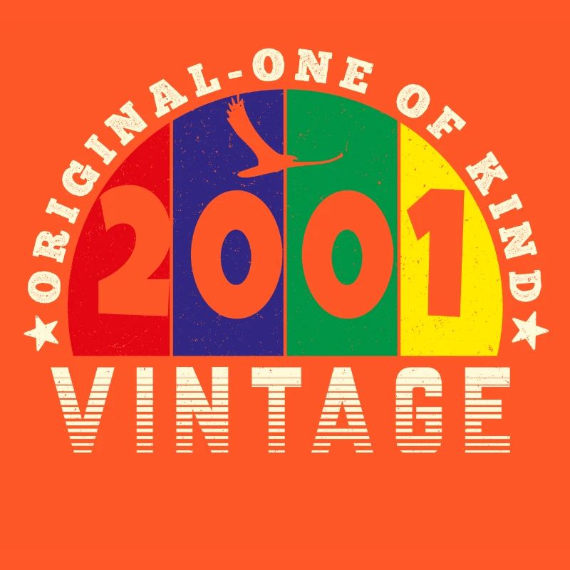 Vintage 2001 Retro - Bursdag