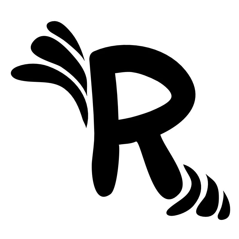 Buchstabe R & Muster