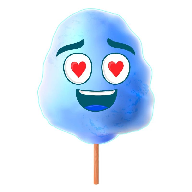 Cotton candy blue