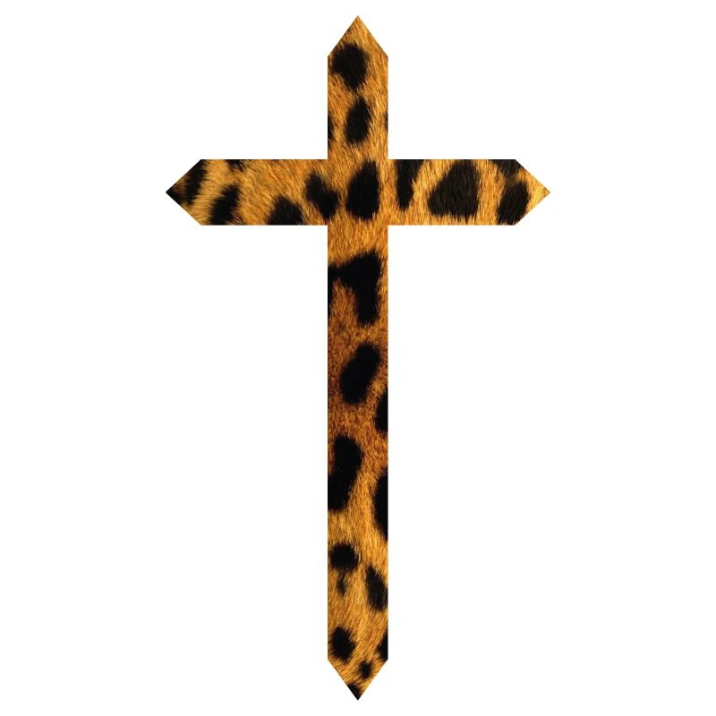 Croix dans le design léopard