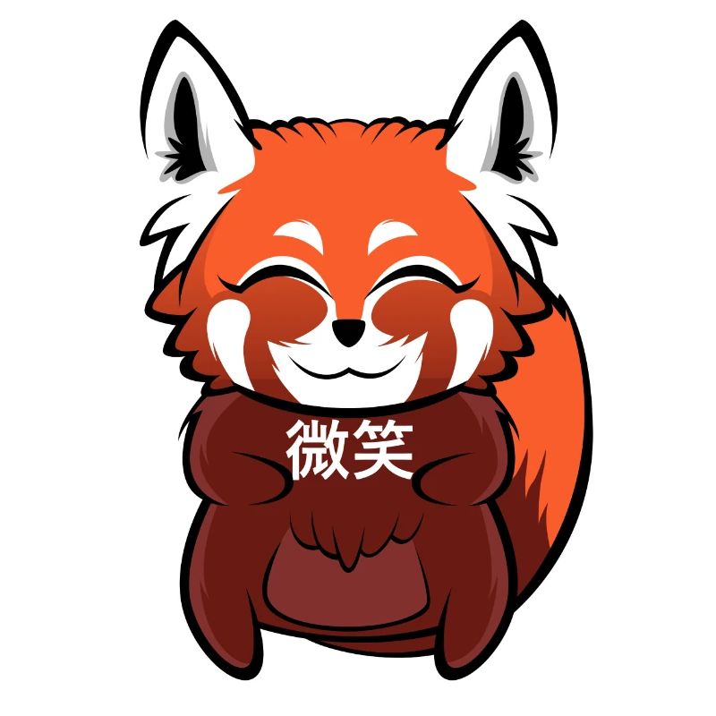 "微笑" (Smile) Red Panda
