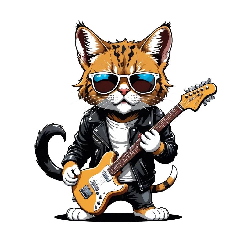 Cat Rocker Katze HardRock Geschenk