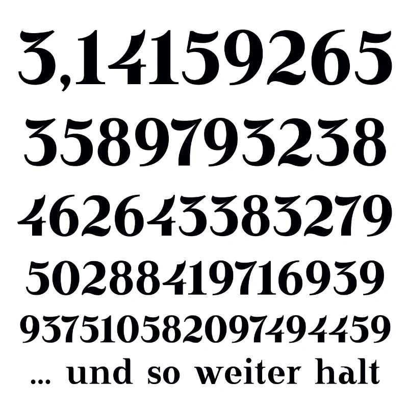 Pi Number Circle Number Math Gift Idea Funny Funny