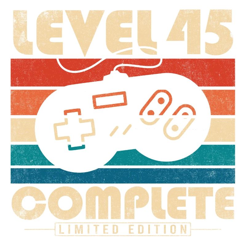 45 Birthday 45 Years Gift Level 45 Complete