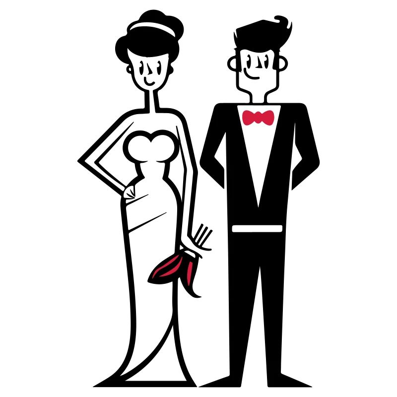 Hochzeit Ehepaar Braut Bräutigam