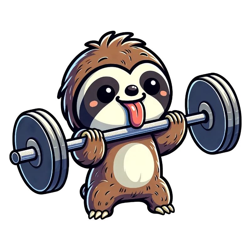 Sloth Strength Training: Dumbbells & Bench Press