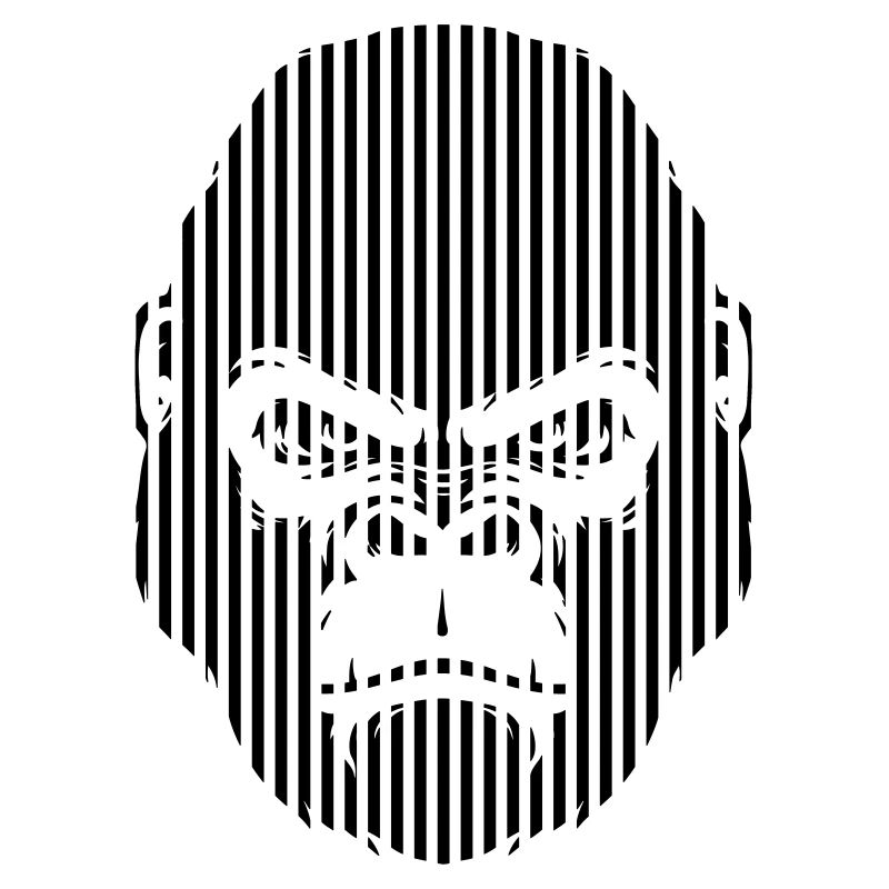 Gorilla Face Graphics