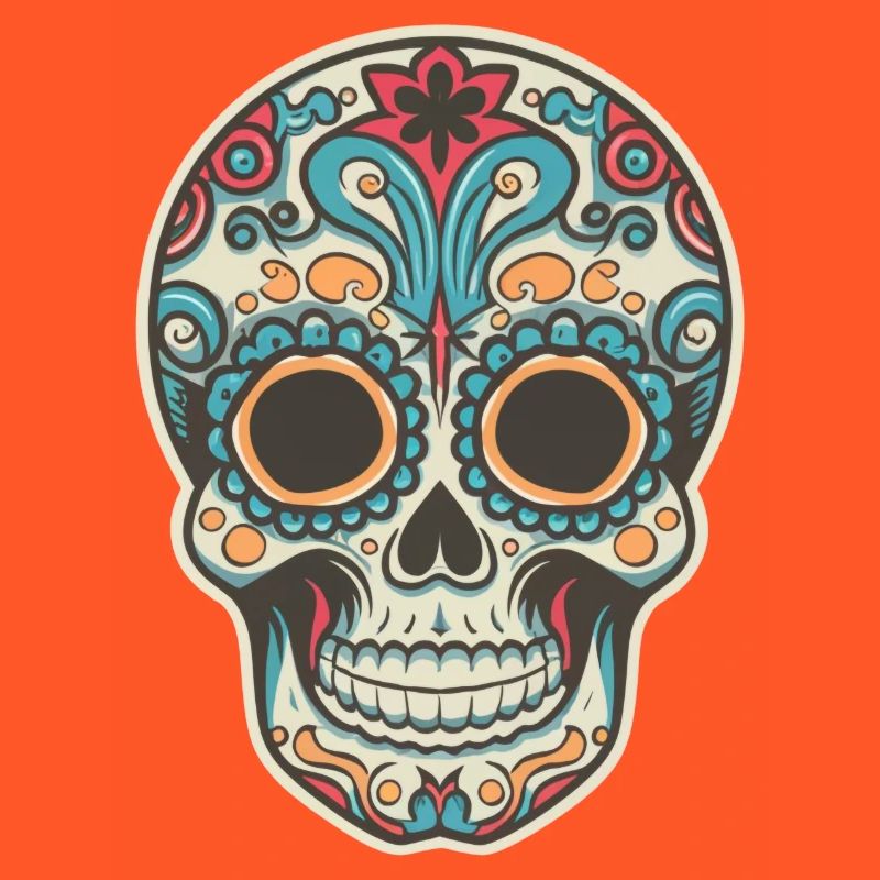 Retro Skull 3