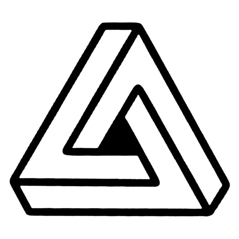 Penrose triangle - Impossible Triangle