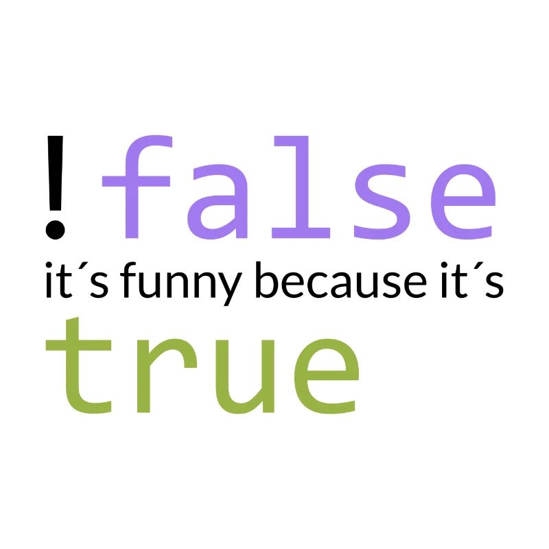 ! false == true (dark)