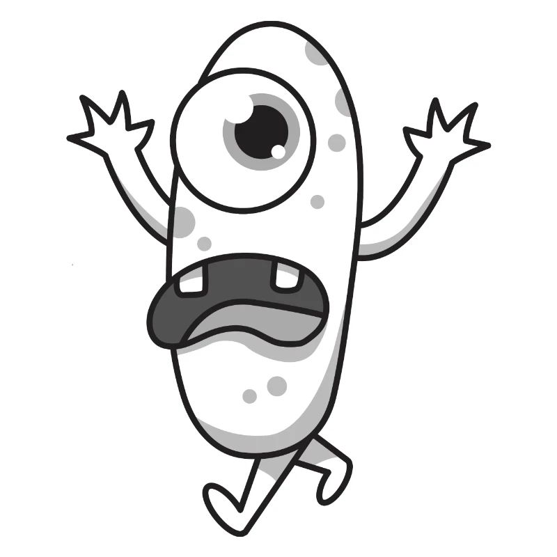 Monster cyclops gift Halloween screaming eye