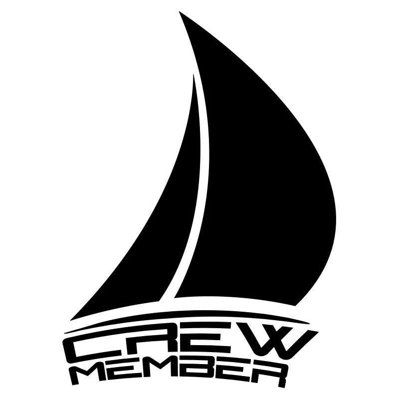 membre d'équipage voile conception de logo bateau
