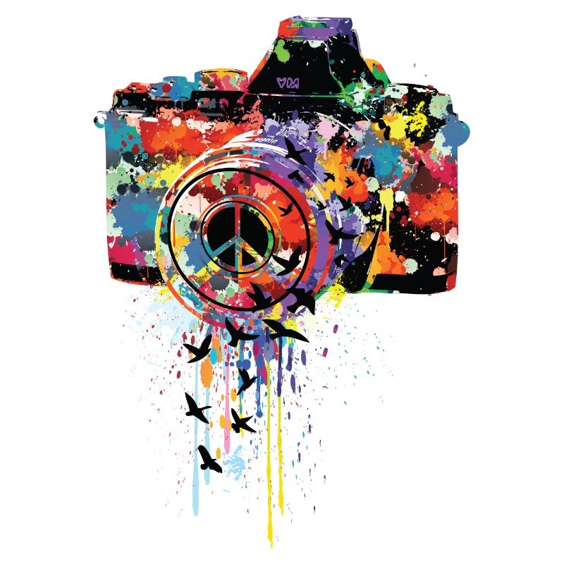 splattered camera