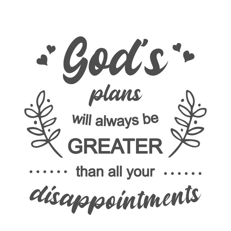 Christlicher Plan Gottes Pläne sind größer als unsere