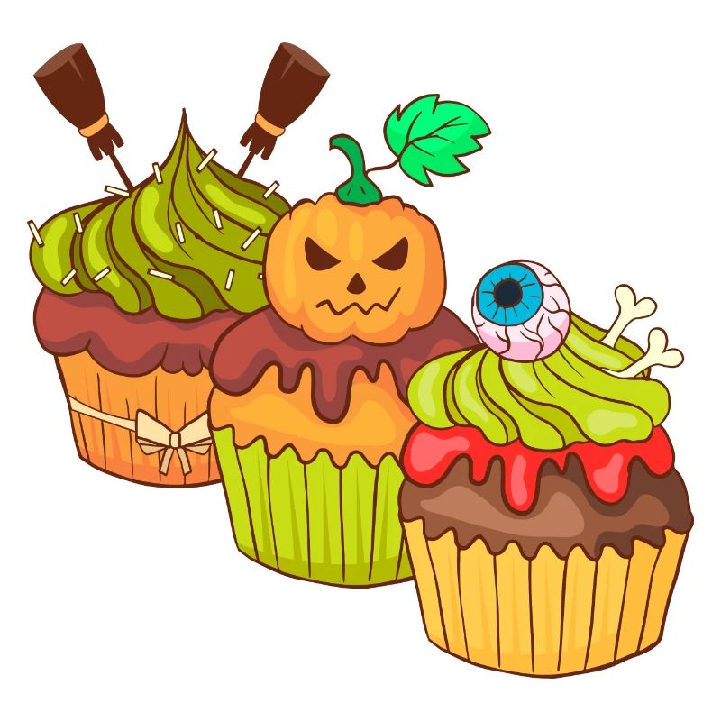 Halloween cupcake muffin cake baking sweets