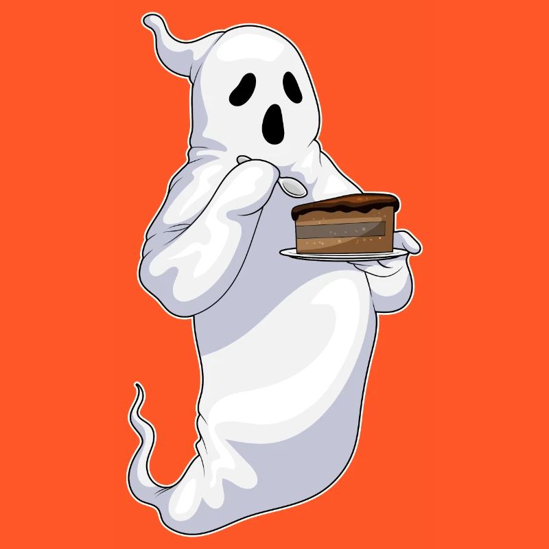 Ghost Halloween Cake