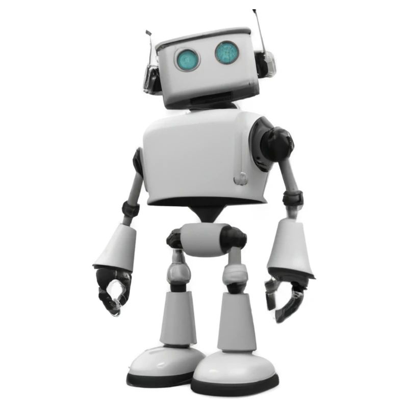 Robot 3D en blanc