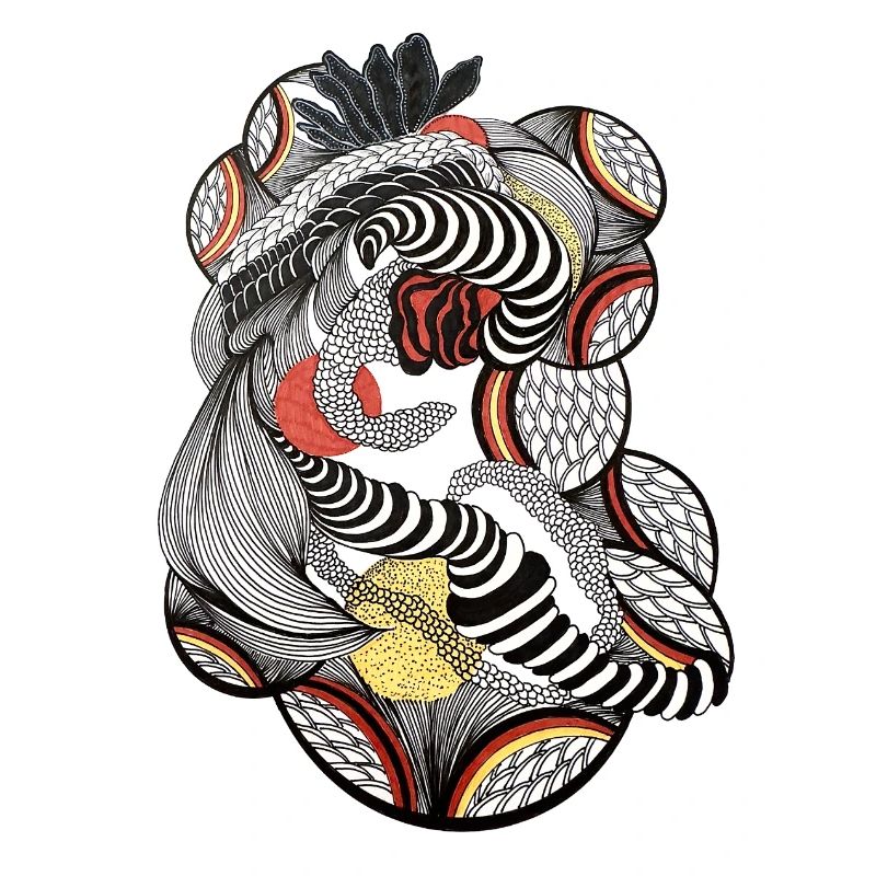 Art au trait complexe