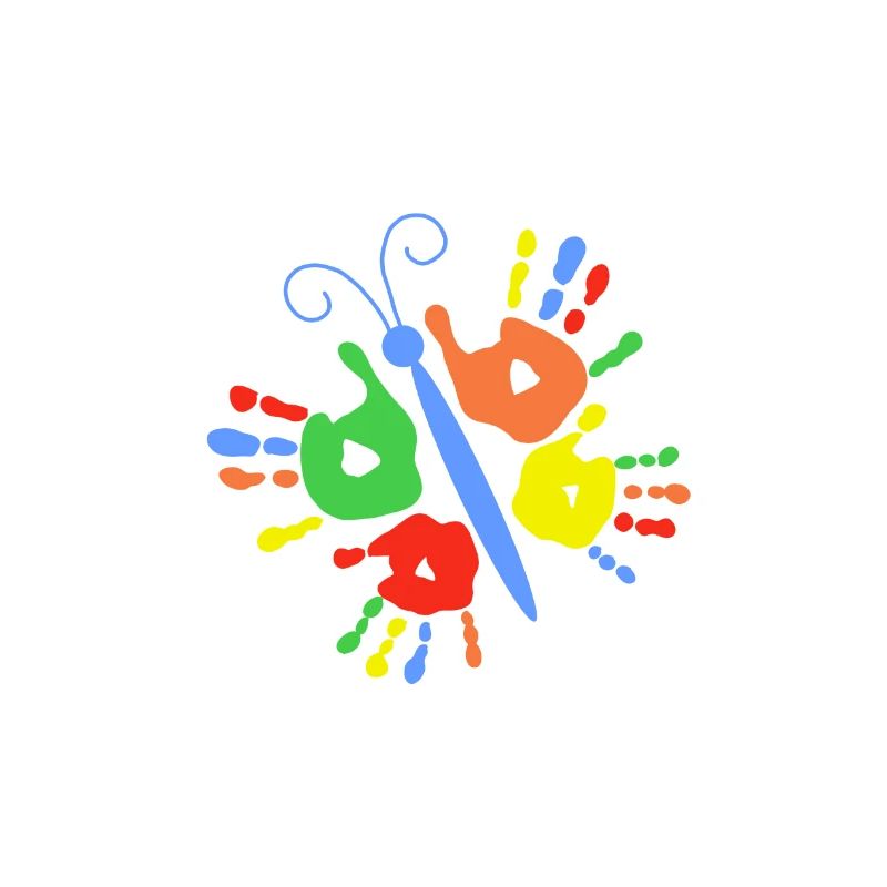 Farfalla di handprint per bambini