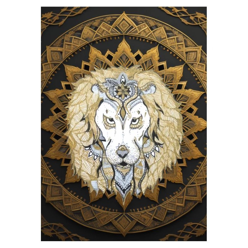 Mandala Leon Kunst