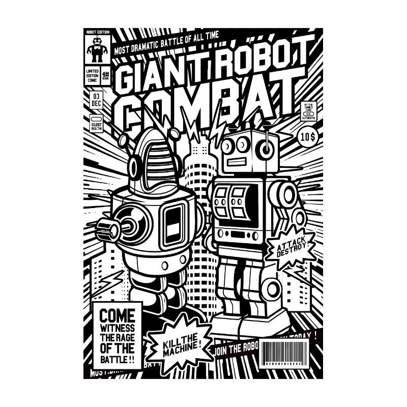 Combat de robot géant